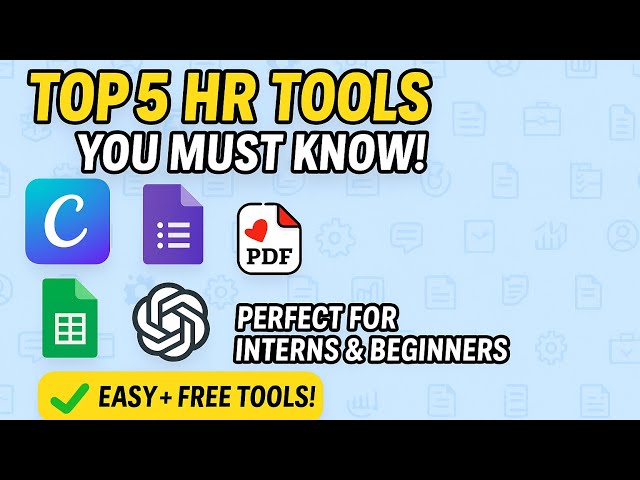 “Top 5 Tools You MUST Know!” Perfect for Interns & Beginners