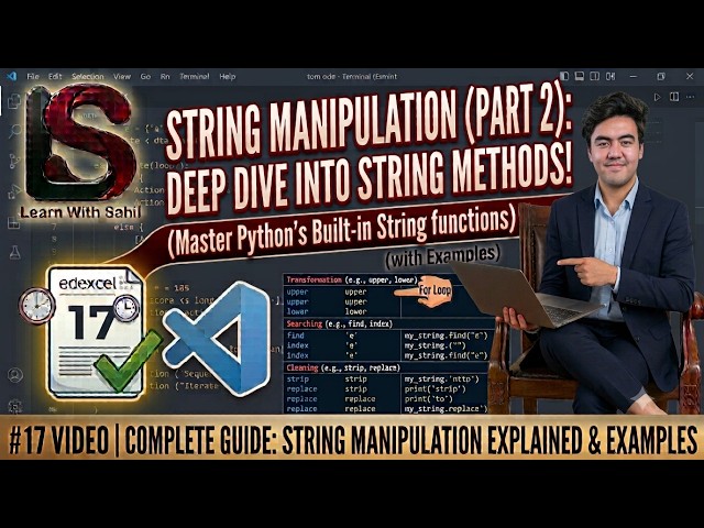Mastering Built-in String Functions & Methods | IGCSE Programming | python