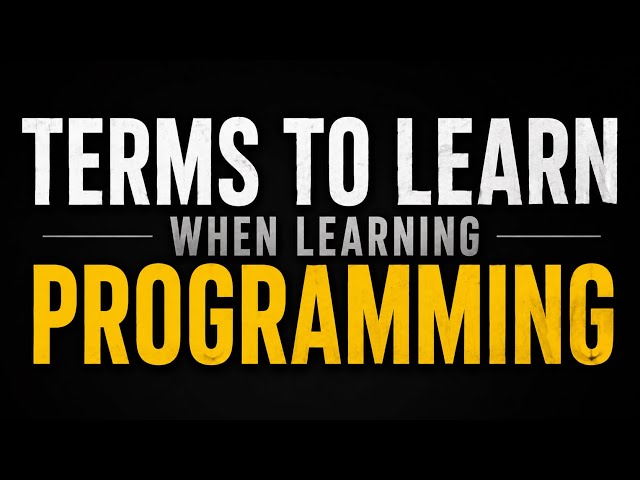 Learn these immediately when learning programming 