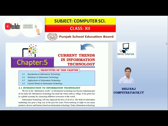 CLASS:XII CHAPTER:5 CURRENT TRENDS IN INFORMATION TECHNOLOGY(REVISION OF COMPLETE CHAPTER)