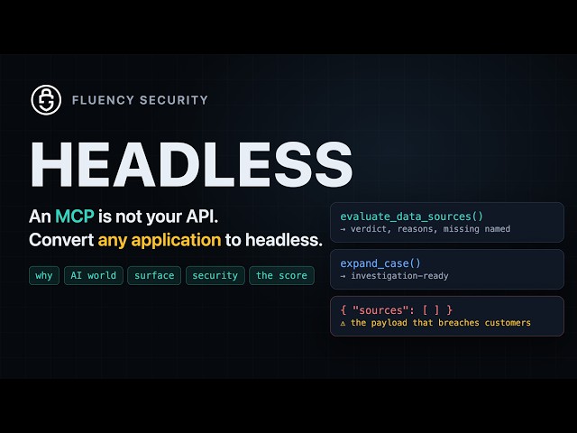 An MCP is not your API: Converting any application to headless