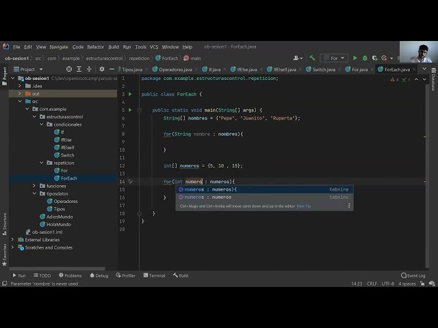 33 Foreach structure - Java Course - OpenBootcamp