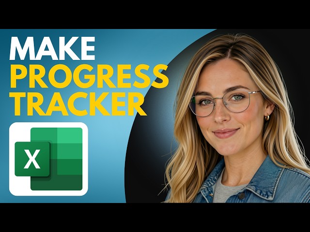 How to make a progress tracker in Excel (Easy Tutorial)