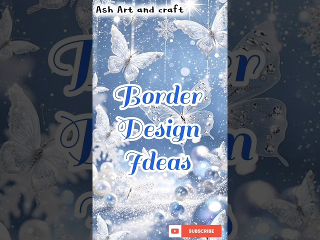 3 Easy BORDER DESIGNS/PROJECT WORK DESIGNS/CORNER AND SIDE BORDER DESIGN  #artstudio #assignment