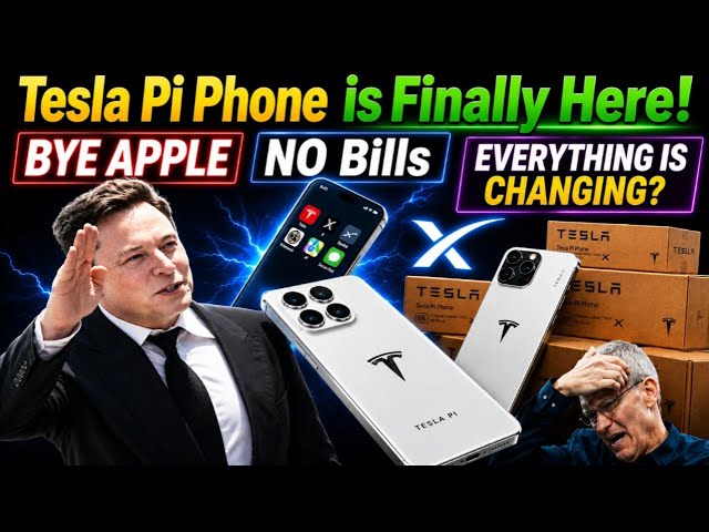 Tesla Pi Phone: NO Bills? Starlink + Grok AI Hardware Ecosystem, Apple & Samsung Disruption? Concept