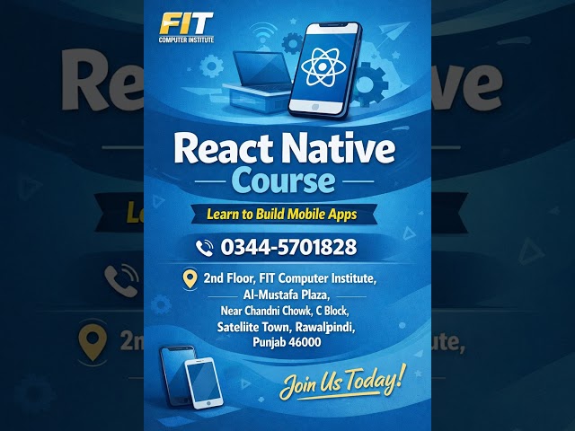 React Native Course In Rawalpindi And Islamabad