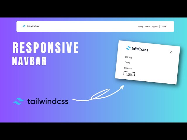How to Make a Responsive Navbar Using Tailwind CSS | Easy & Modern Navigation Bar Tutorial