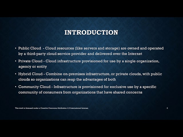 Cloud Deployment models