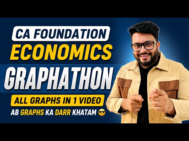 Economics Graphs in 1 Video | GRAPHATHON | CA Foundation | CA Mohnish Vora (MVSIR)