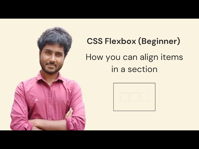 CSS Flexbox - How you can align items in a section
