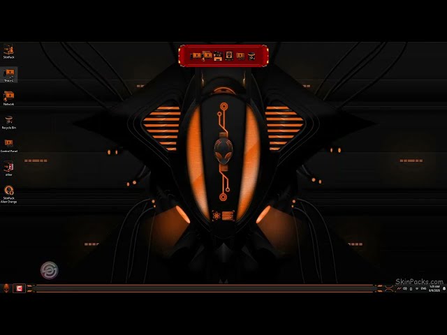 Alien Orange SkinPack for Windows 11