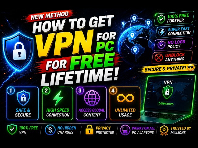 How To Get VPN For PC For FREE LIFETIME