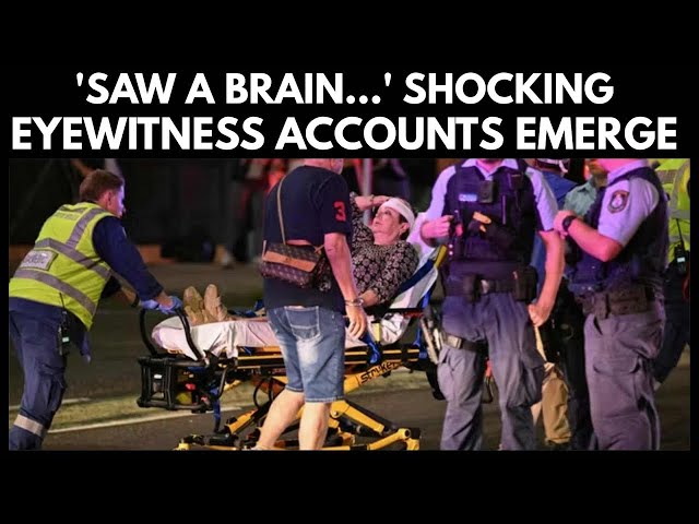 ‘Saw A Brain On The Ground’: Witnesses Recount Bondi Horror As Gunmen Target Jewish Families | 4K