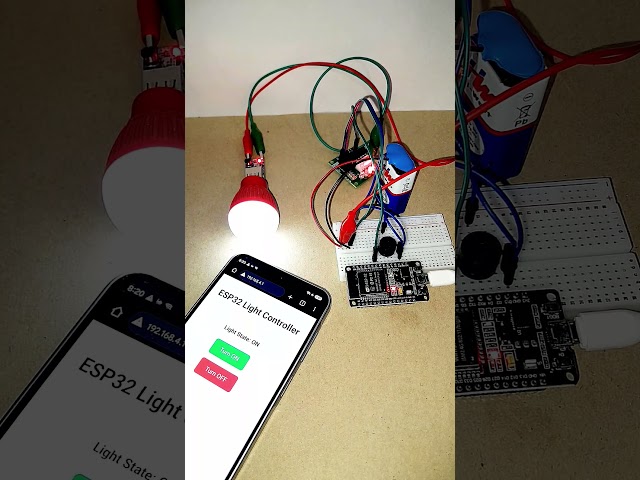 I Controlled My Room Lights with an ESP32 Web Server! 💡 Wireless Home Automation