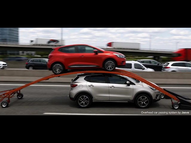 Overhead car passing system