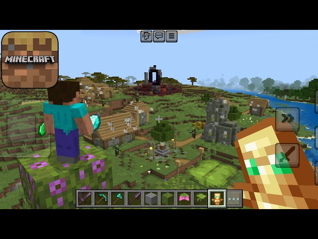 Minecraft Trial survival gameplay - (NEW UPDATE) New ZOMBIE village + Exploring the MC trial SEED!!