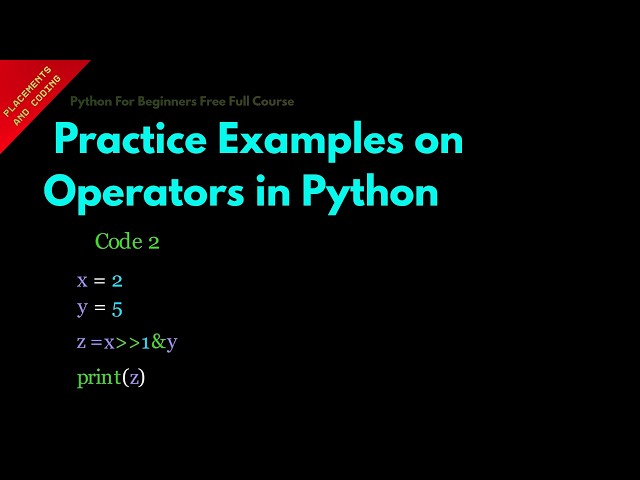 Practice Examples on Operators in Python || Lesson 26 || Python For Beginners ||