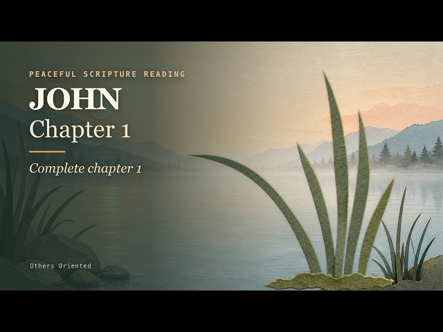 John 1 — Complete chapter 1 | Peaceful Scripture Reading (BSB)
