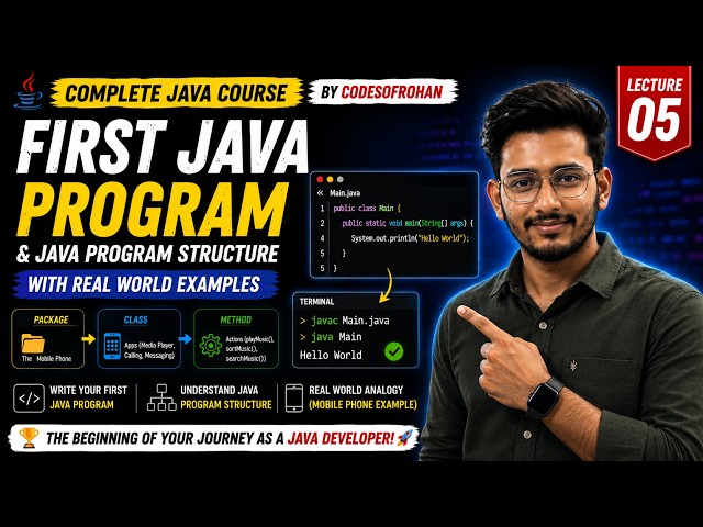 Write Your First Java Program | by codesofrohan | in Hindi