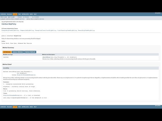 Spring Batch - Fault Tolerance (PT-2) Skip Policy - 07