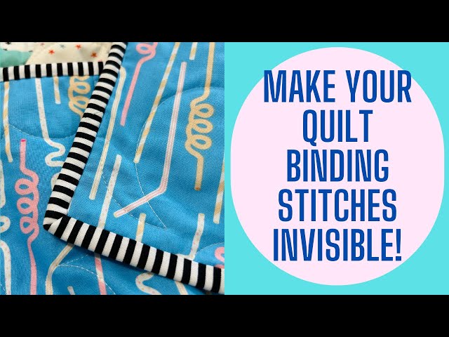 How to hand sew quilt binding with no-show stitches