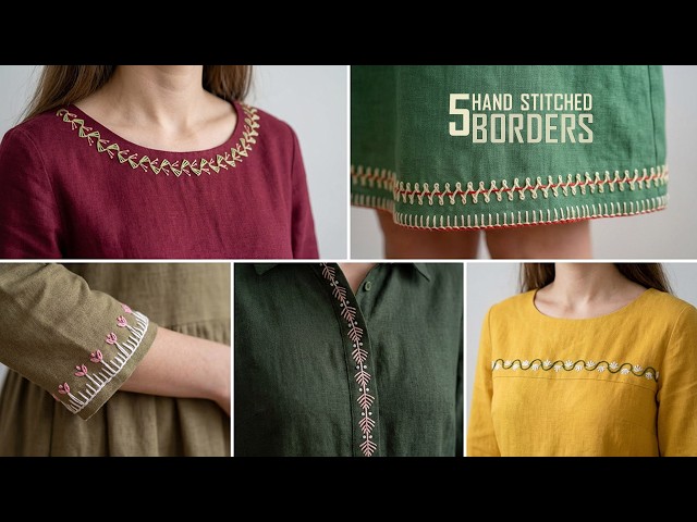 Stop Doing Plain Hems! 5 Simple Border Stitches Anyone Can Do