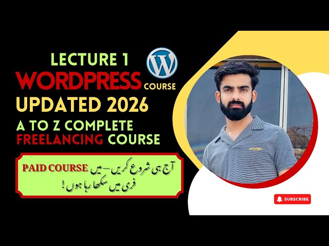 WordPress Full Course 2026 | How to Install WordPress in Hostinger 2026 #wordpressfullcourse2026