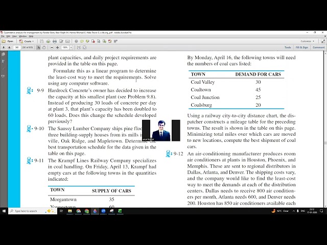9 - 8 The Hardrock Concrete Company has plants in threelocations and is currently working on three