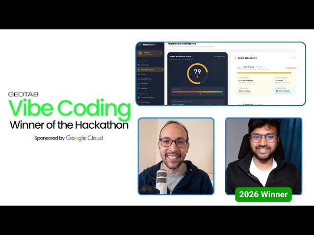 Geotab Hackathon Winner Interview: FleetShield AI by Vimal Kumar