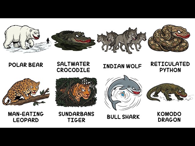 Every Animal That Actively Hunts Humans