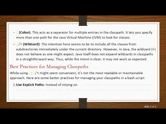 Understanding the .:./* Classpath in Java