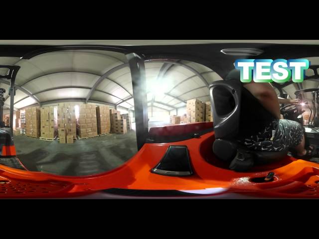 Gear 360 folklift truck test driving