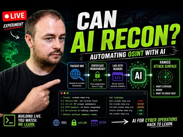 Can AI Map an Attack Surface? Building an OSINT Agent Live