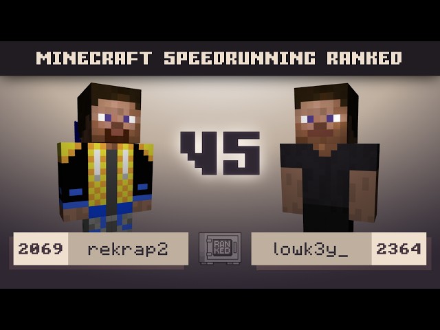 MAN VS MACHINE | Rekrap2 vs Lowk3y | MCSR Ranked 1v1