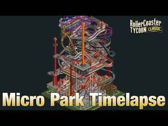 RollerCoaster Tycoon Classic Micro Park Timelapse