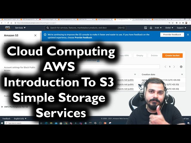 Tutorial 1- Cloud Computing-AWS-Introduction To S3(Simple Storage Services)