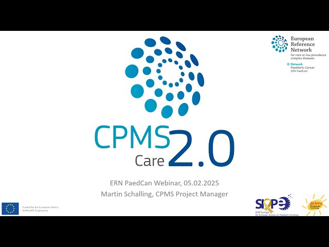 CPMS 2.0 kick-off Webinar for ERN PaedCan