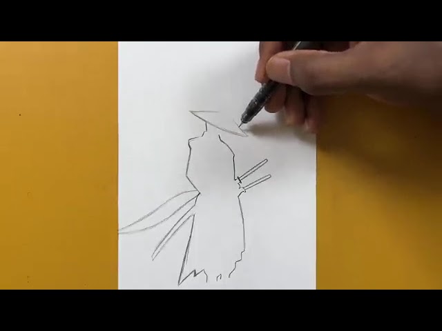 Easy Samurai Drawing Step by Step | Sumorao Drawing for Beginners