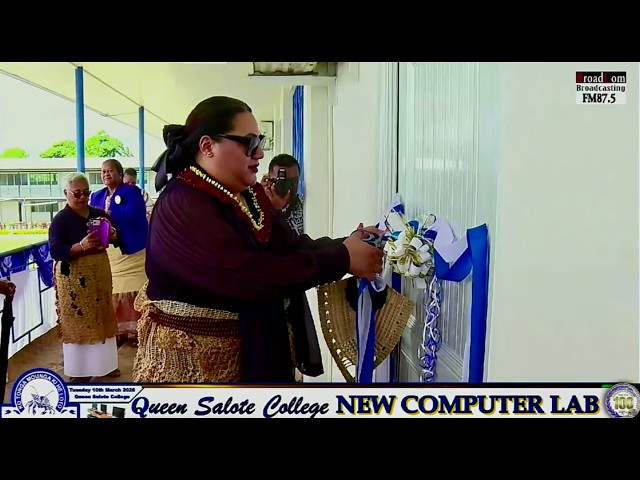Opening of Queen Salote College Computer Lab 2026