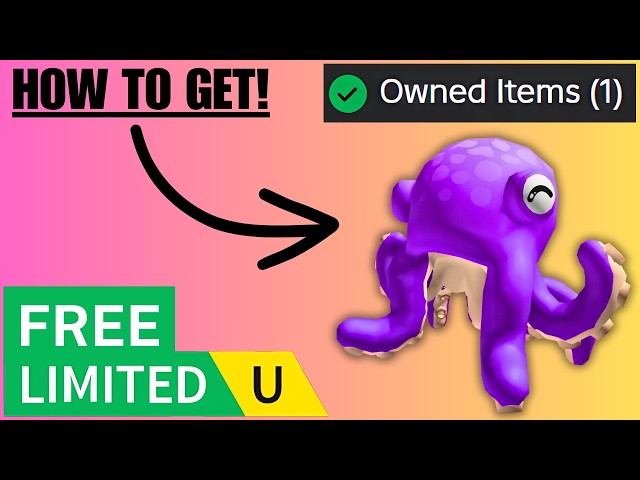 Free Octopus Hat Smiley Eyes UGC Limited (How to Get!)