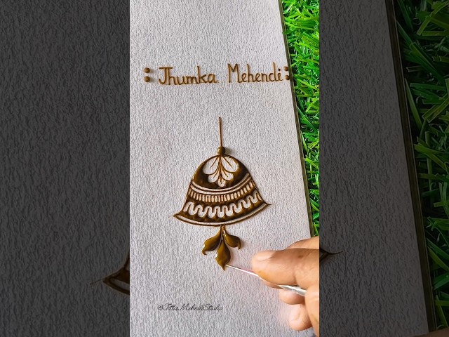 Styles Jhumka Mehndi design | Easy Jhumka Tutorial #jhumka #mehndi #tutorial #short #shorts