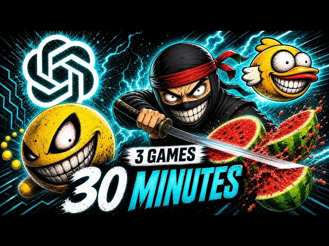 ChatGPT peut-il reconstruire Pac-Man, Flappy Bird et Fruit Ninja en 30 minutes ?