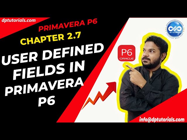 2.7 : Primavera Learning - User Defined Fields In Primavera P6 || Primavera tutorials