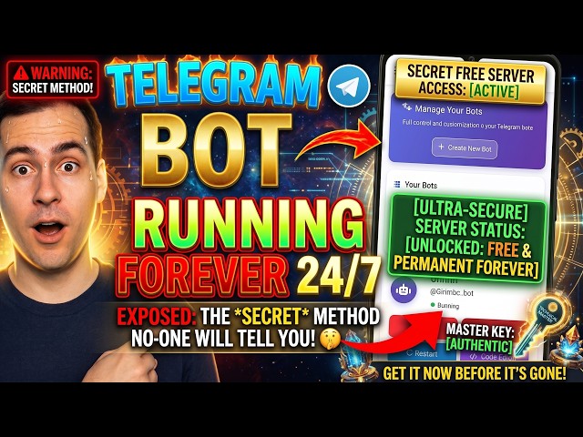 Host Telegram Bot 24/7 For FREE! | Run Your Bot Non-Stop For Free