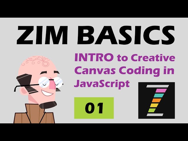 ZIM Basics 01 - How to Code in JavaScript on the HTML 5 with ZIMjs