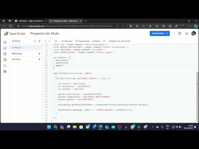 Ejemplos de Automatización con Google Apps Script - Google Calendar