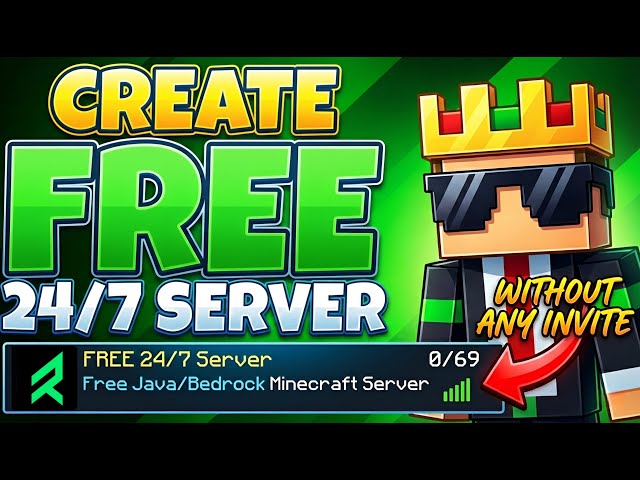 How To Make Free Minecraft Server 24x7 | Free 24/7 Minecraft Hosting😎