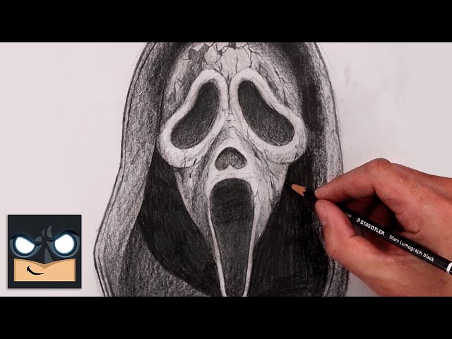How To Draw Ghostface | Scream 6 Sketch Tutorial