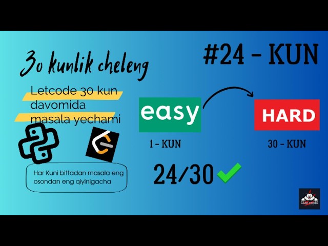 30 kunlik chellengni #24 kun | Python | Self Crossing uzbek tilida yechimi