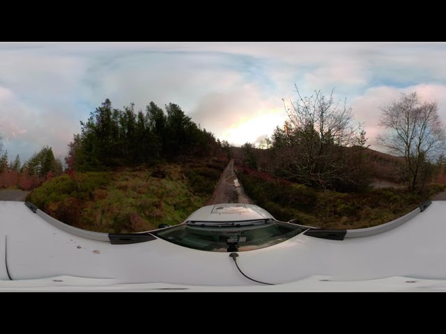 360° VR Green Lanes in a Dacia Duster - Strata Florida, Ceredigion (Section 1) UNCUT (Puncture!)
